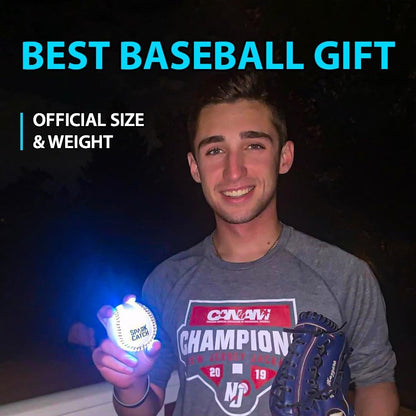 Light up Baseball, Glow in the Dark Baseball, Sports Gear Accessories Gifts for Boys 8 9 10 11 12 13 14 15 Years Old, Kids Teens All Ages Gift Ideas