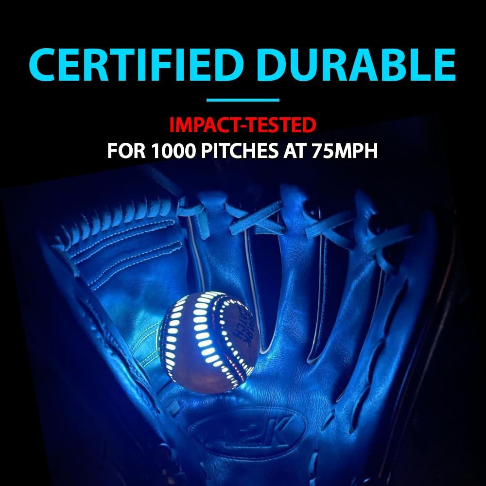 Light up Baseball, Glow in the Dark Baseball, Sports Gear Accessories Gifts for Boys 8 9 10 11 12 13 14 15 Years Old, Kids Teens All Ages Gift Ideas