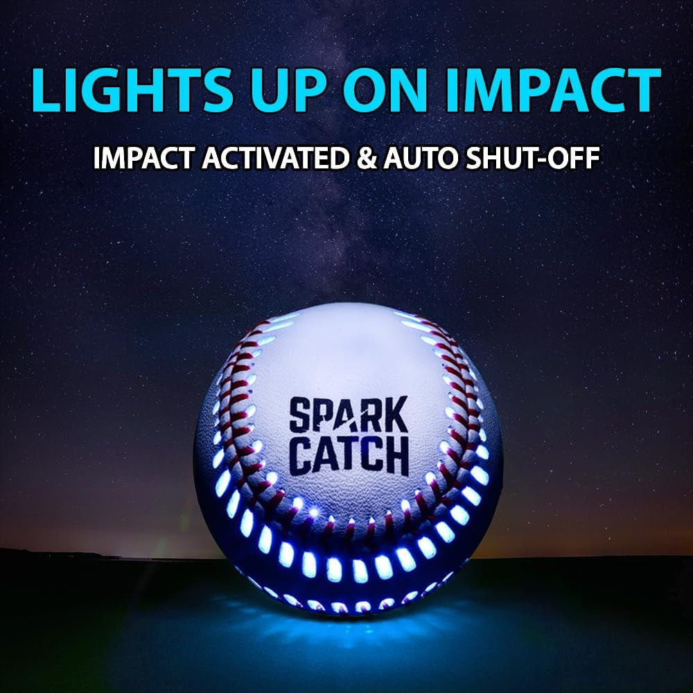 Light up Baseball, Glow in the Dark Baseball, Sports Gear Accessories Gifts for Boys 8 9 10 11 12 13 14 15 Years Old, Kids Teens All Ages Gift Ideas