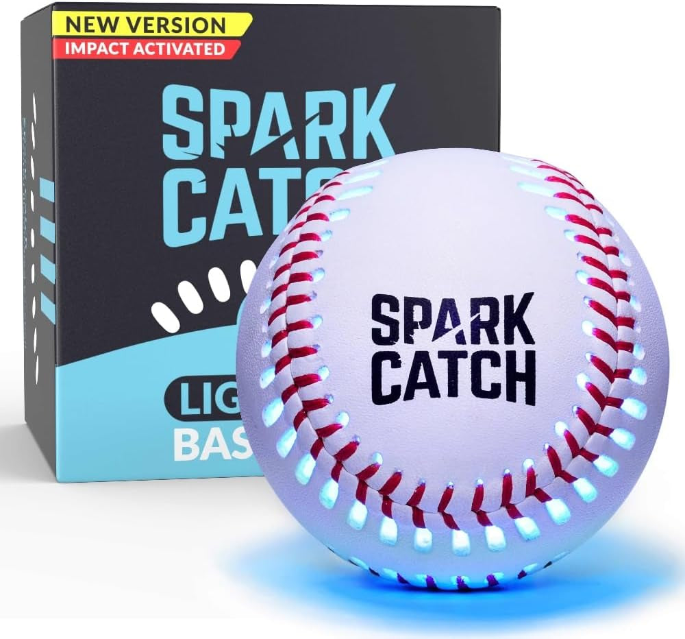 Light up Baseball, Glow in the Dark Baseball, Sports Gear Accessories Gifts for Boys 8 9 10 11 12 13 14 15 Years Old, Kids Teens All Ages Gift Ideas